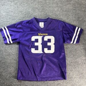 Minnesota Vikings Jersey Boys Large Purple NFL Football Cook 33 NFL Team Apparel